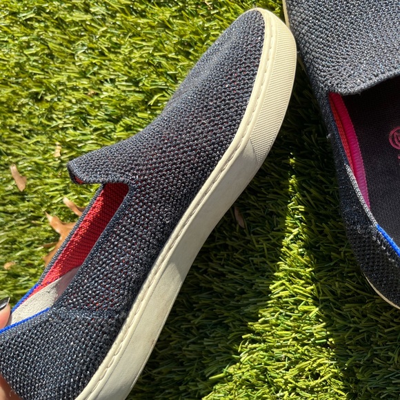 Rothys Metallic Lattice Sneaker - Picture 3 of 7